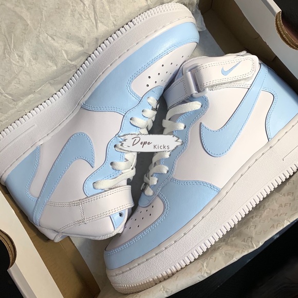 Custom Blue Air Force 1 - Picture 1 of 1